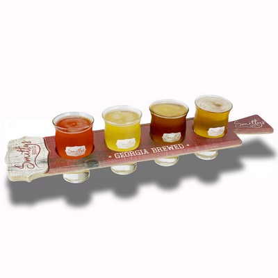 Custom Wood Beverage Flight Tray